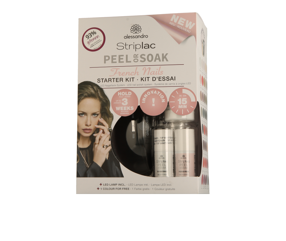 Alessandro Striplac Peel or Soak Starter Kit French Nails