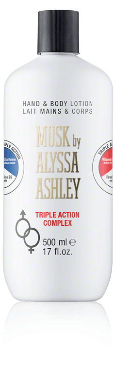 Alyssa Ashley Musk Hand & Body Lotion Triple Action Complex (500 ml)