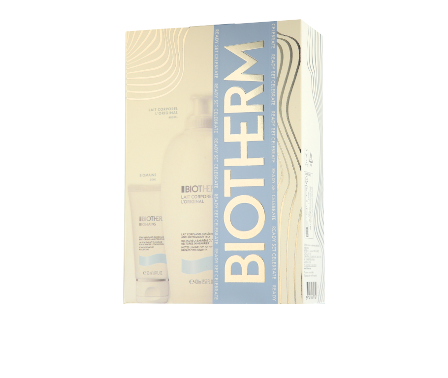 Biotherm Body Care Set mit L'Original Lait Corporel & Biomains Soin Mains 400ml+50ml