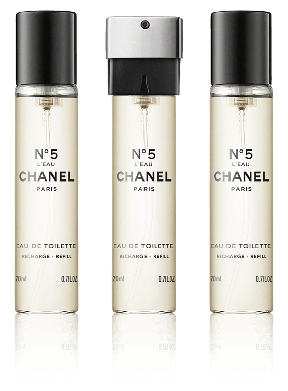 Chanel No. 5 L'Eau Nachfüllung EdT Taschenspray (3 x 20 ml)