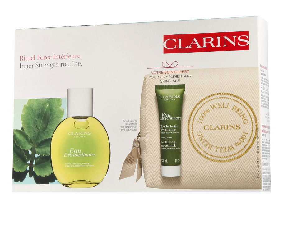 Clarins Eau Extraordinaire Set mit Spray & Douche Lactée Revitalisante