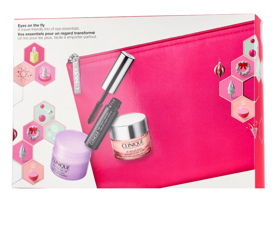 Clinique All about Eyes Set mit Eye Cream, Cleansing Balm & Mini Mascara