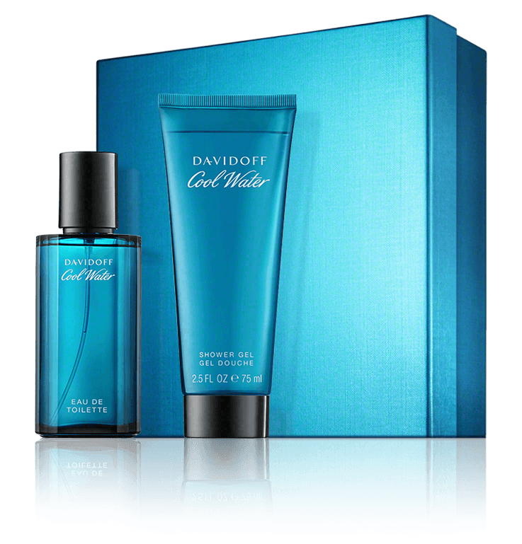 Davidoff Cool Water Set mit Shower Gel 40 ml + 75 ml