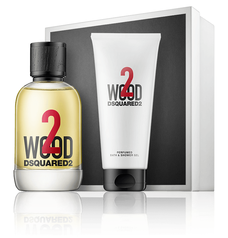Dsquared² 2 Wood 100 ml EdT Set mit Bath & Shower Gel