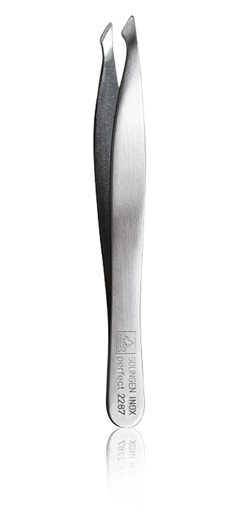 Erbe Solingen Pinzetten Pinzette, Inox schräg (9 cm)