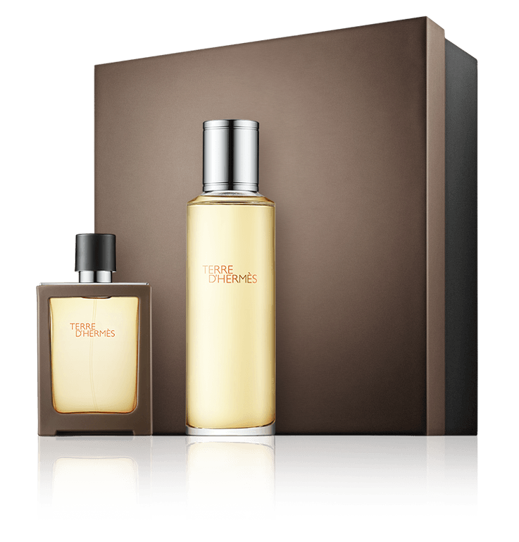 Hermès Terre d'Hermès 30 ml EdT Set mit Nachfüllung