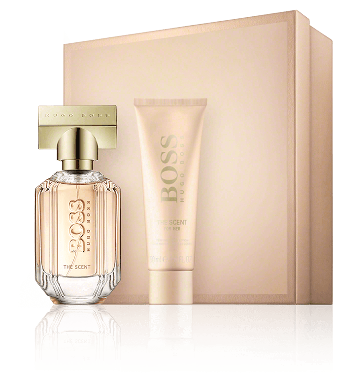 Hugo Boss The Scent for Her 30 ml EdP Set mit Perfumed Body Lotion
