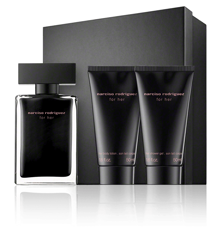 Narciso Rodriguez for her 50 ml EdT EdT Set mit 2x Pflege