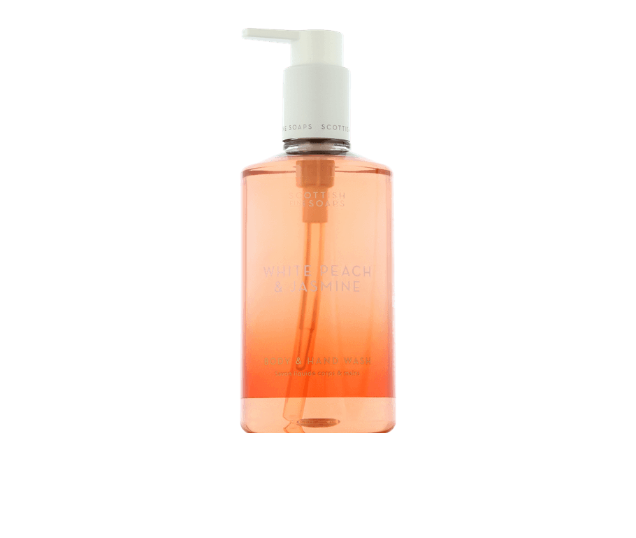 Scottish Fine Soaps Fine Fragrance Collection White Peach & Jasmine Body & Hand Wash (300 ml)