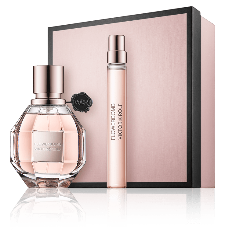 Viktor & Rolf Flowerbomb 50 ml EdP Set mit Mini EdP Spray
