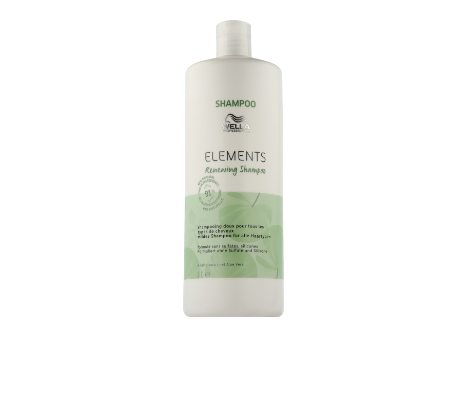 Wella Professionals Elements Renewing Shampoo - Gentle Shampoo for All Hair Types (1000 ml)