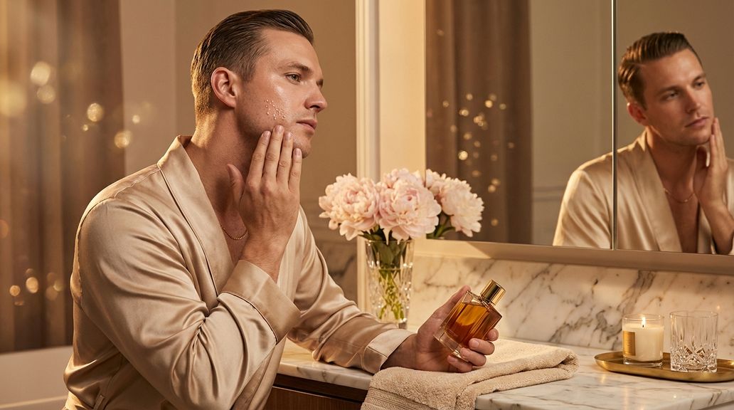 Hoe combineer ik kruidige of houtachtige herengeuren op een logische manier met douchegel en aftershave?