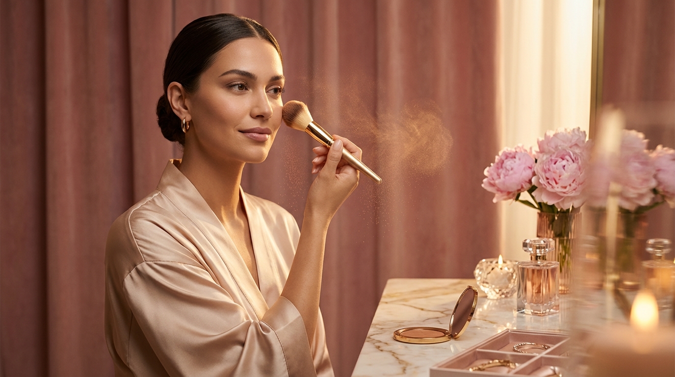 Hoe gebruik ik bronzer zonder vlekkerig of te oranje te lijken?