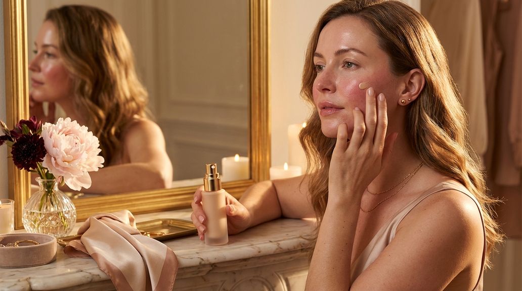 Hoe kan ik make-up voorzichtig aanbrengen op een zeer gevoelige huid of een huid die snel rood wordt?