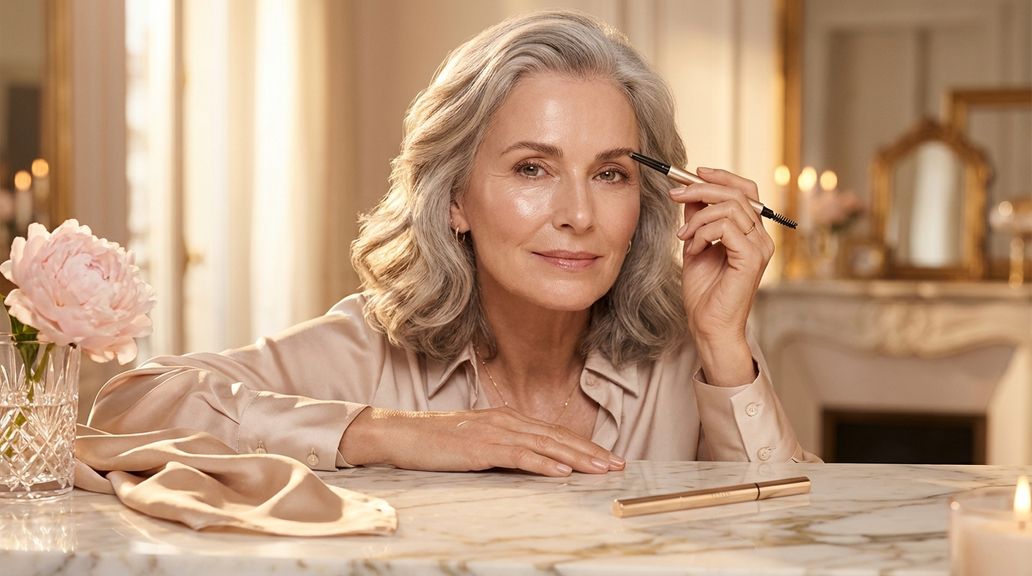 Hoe kan ik mijn wenkbrauwen bij rijpere huid opmaken zonder dat ze te hard of streng ogen?