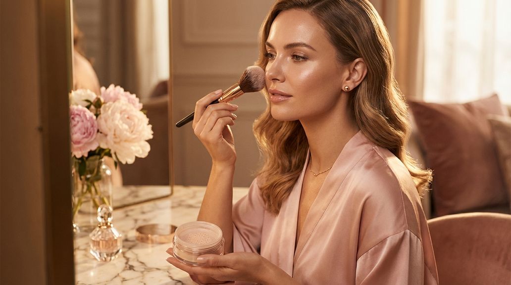 Hoe kan ik poeder gebruiken om mijn make-up zachter te laten lijken of een soft-focus-effect te bereiken?