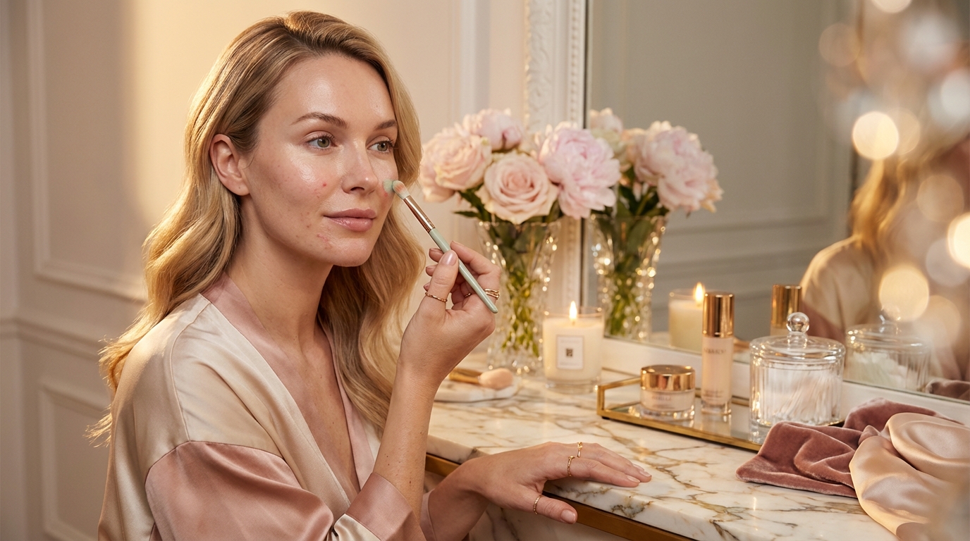 Hoe kan ik puistjes en roodheden onzichtbaar maken?