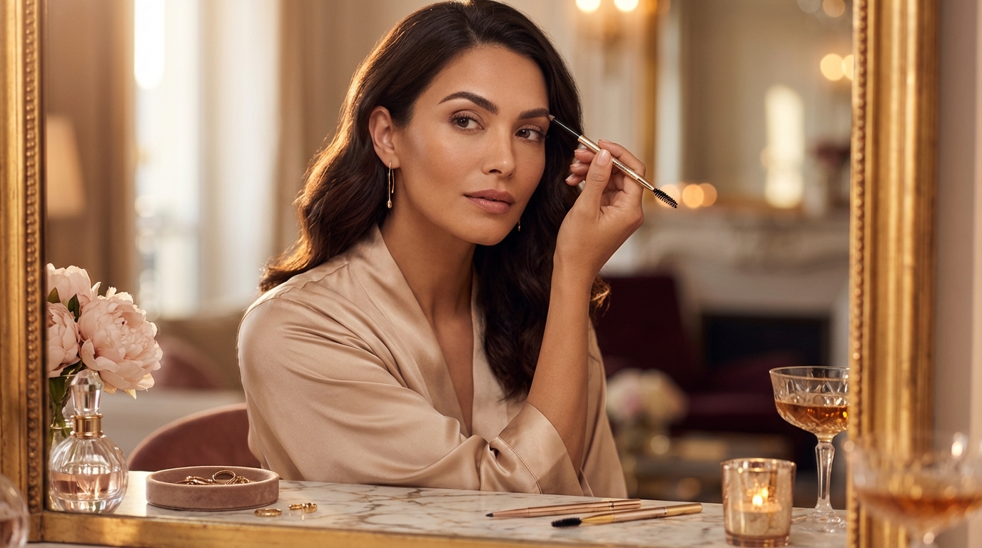 Hoe maak ik opvallende wenkbrauwen voor een avond- of glamourmake-up?