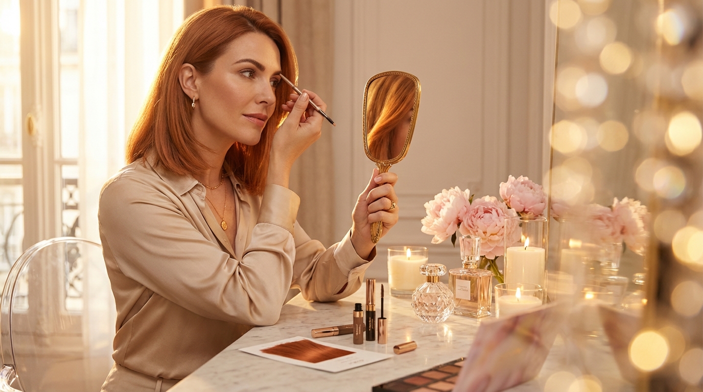 Hoe pas ik mijn wenkbrauwmake-up aan wanneer ik mijn haarkleur verf of toon?