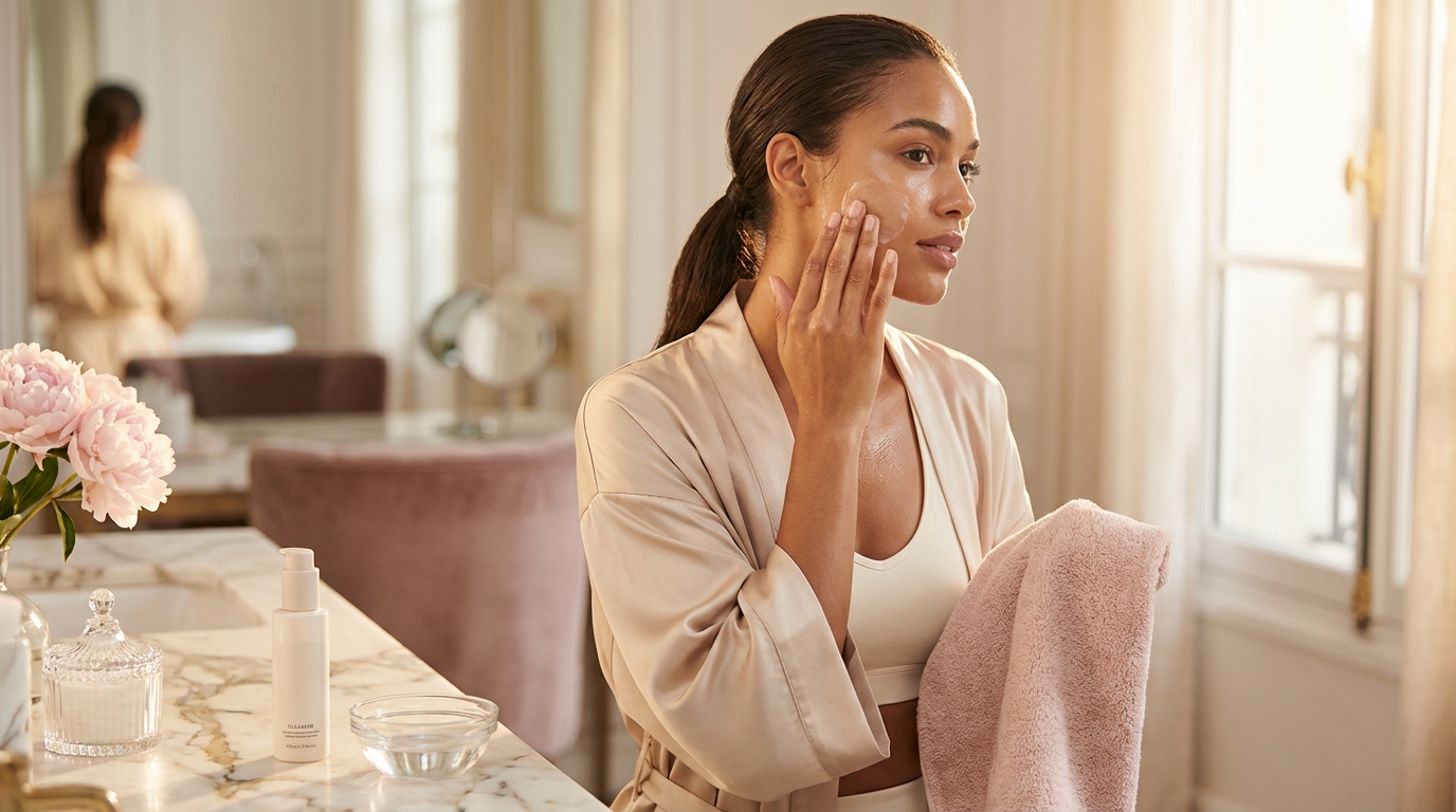 Hoe reinig ik mijn huid het beste na het sporten of na hevig zweten?