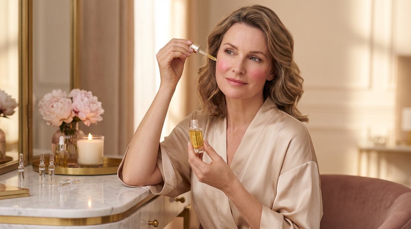 Kan ik serums of ampullen gebruiken bij rosacea of couperose?