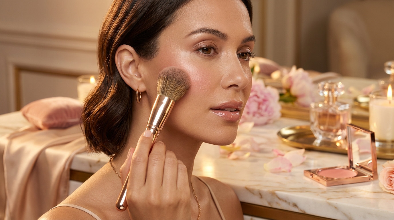 Waar breng ik blush op de juiste manier aan en welke kleur past bij mijn huidskleur?