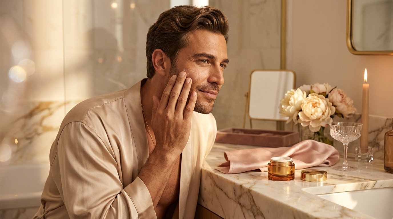 Waar moet ik op letten bij de reiniging en verzorging van de mannelijke huid die snel onzuiver wordt?