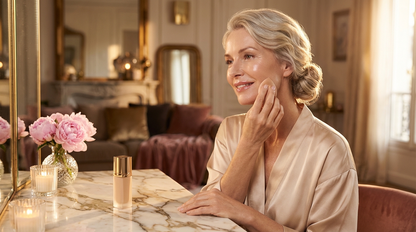 Welche Foundation eignet sich für reife Haut und betont keine Trockenheitslinien?