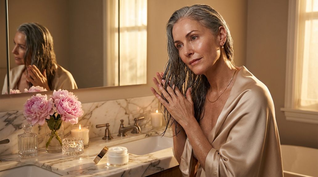 Welche Haarpflege eignet sich für naturgraues oder ergrauendes Haar mit besonderem Strukturbedarf?