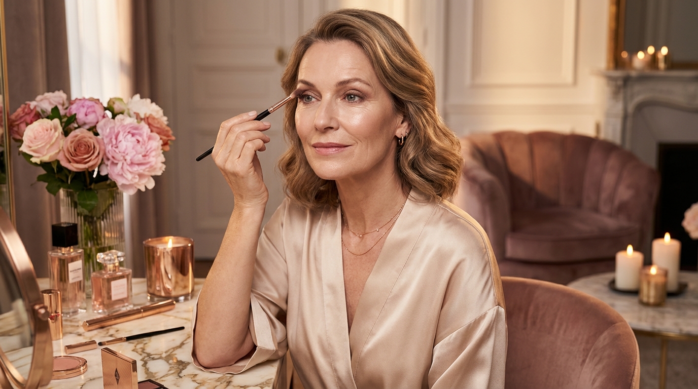 Welche Make-up-Tricks helfen bei Schlupflidern oder reifer Haut?