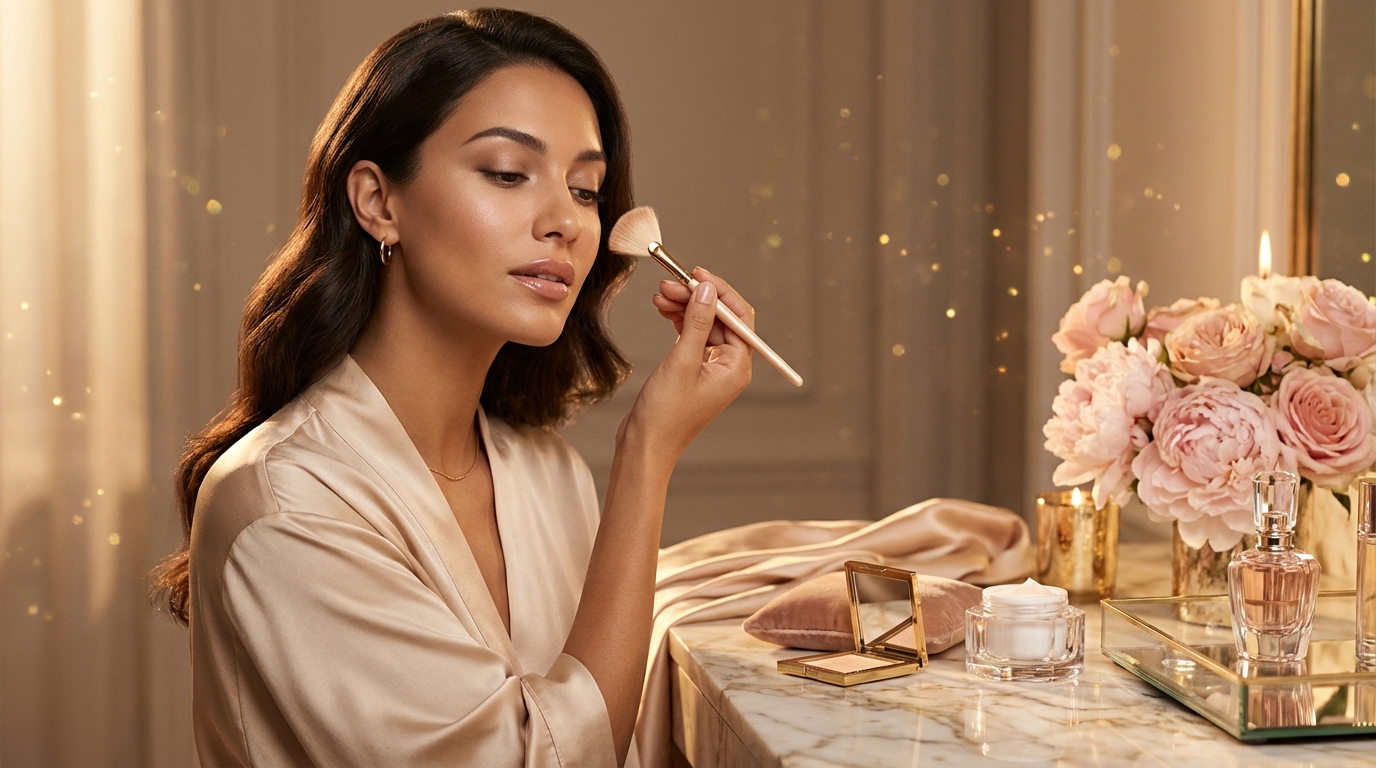 Welke highlighter is geschikt bij grote poriën of een vette huid?