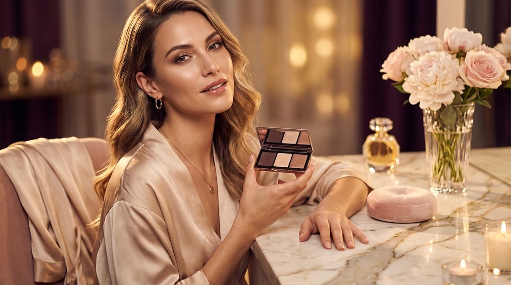 Welke kleuren en technieken zijn geschikt voor een glamoureuze avondmake-up van de ogen?