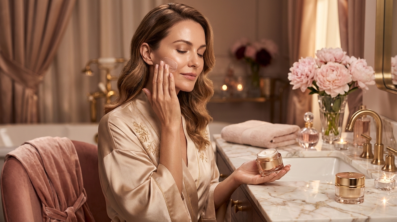 Welke soort reinigingsproduct is geschikt voor een zeer droge, schilferige gezichtshuid?