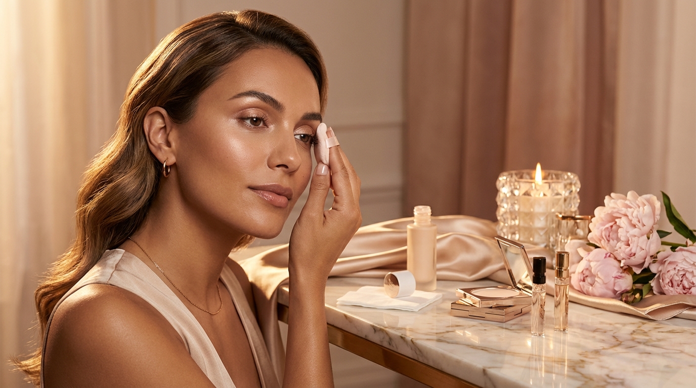 Welke technieken helpen om te voorkomen dat oogschaduw op vette oogleden in de oogplooi gaat zitten?