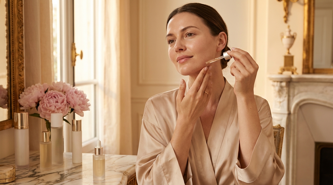 Welke verzorgingsroutine is geschikt bij hormonale onzuiverheden (bijv. kin- en kaaklijn)?