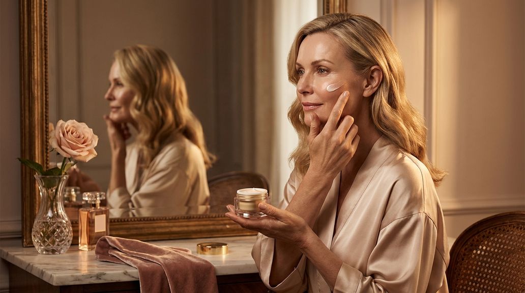 Welke vochtinbrengende verzorging is geschikt voor rijpe huid met rimpels?