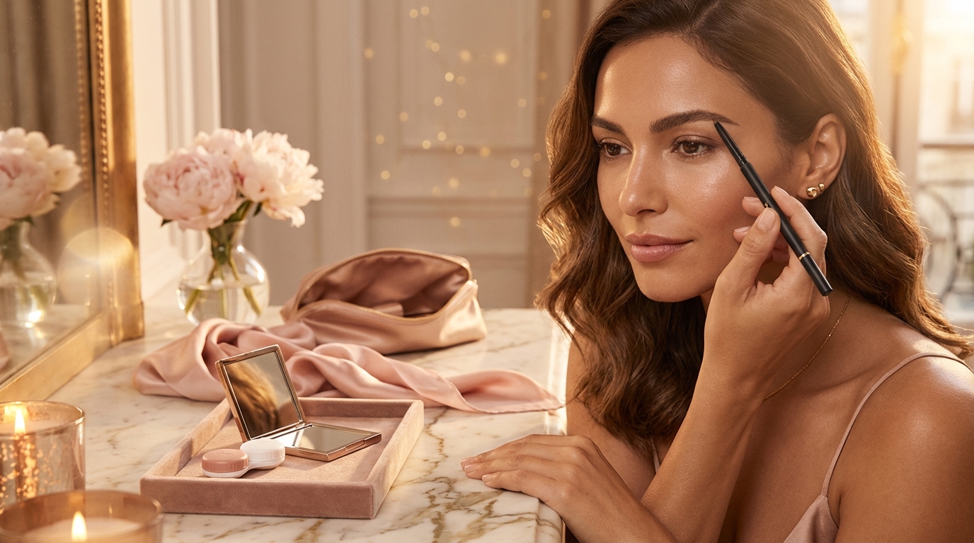 Welke wenkbrauwproducten zijn bijzonder geschikt voor een gevoelige huid of voor dragers van contactlenzen?