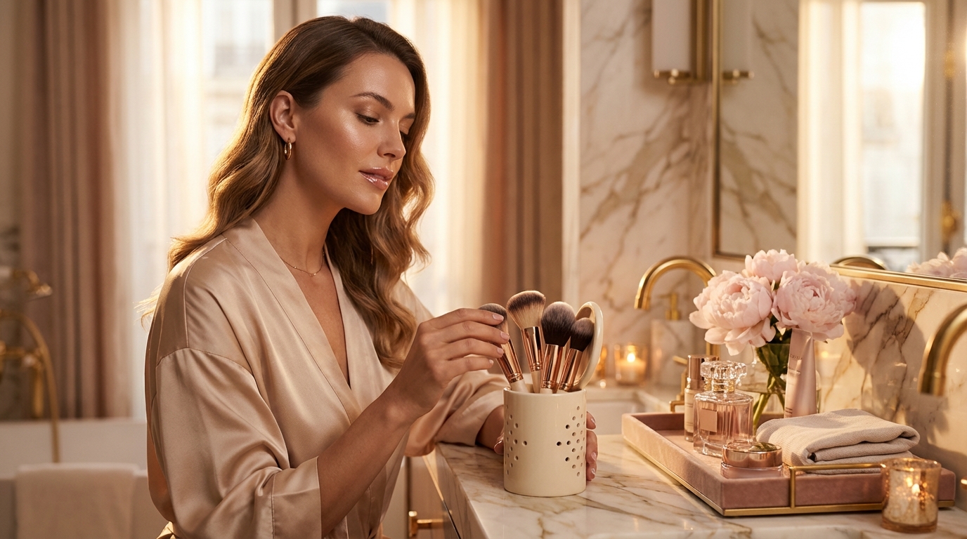 Wie bewahre ich meine Pinsel hygienisch im Badezimmer auf, ohne dass sie zu viel Feuchtigkeit abbekommen?