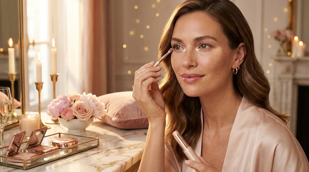 Wie kann ich Highlighter im Augenbereich verwenden (z. B. im Augeninnenwinkel oder unter der Braue)?