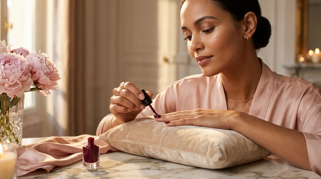 Wie kann ich meine dominante Hand sauber lackieren, wenn ich ungeübt bin?