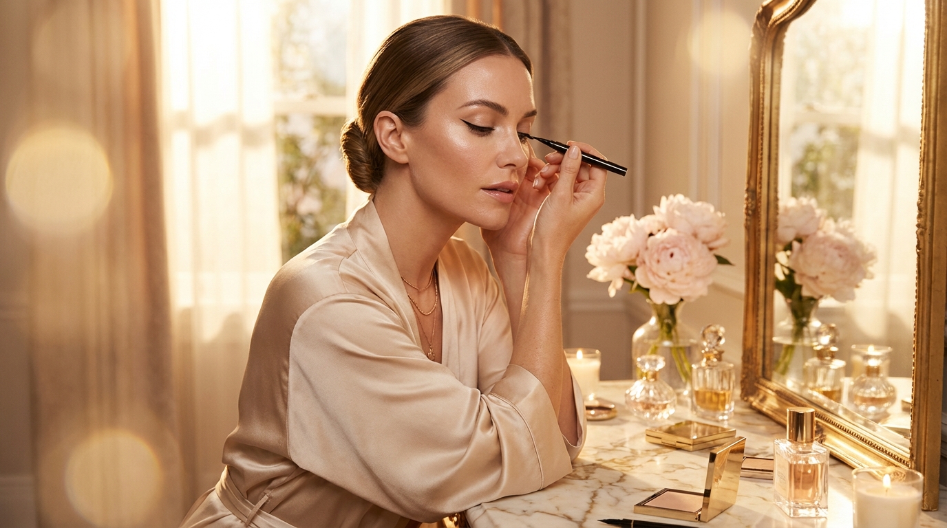 Wie schminkt man einen klassischen Eyeliner-Wing?