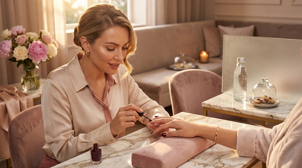 Wie sollte ein Nagelstudio mit Lebensmitteln und Getränken im Behandlungsbereich umgehen?