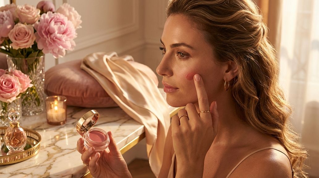 Wie trage ich Creme-Rouge auf, ohne meine Foundation zu verschieben?