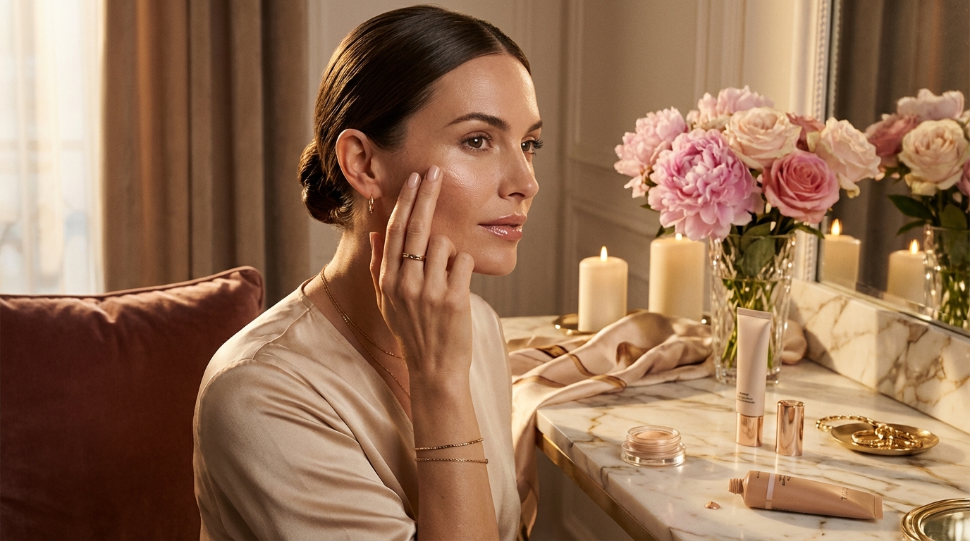 Wie verhindere ich, dass Highlighter Textur und Poren zu stark betont?