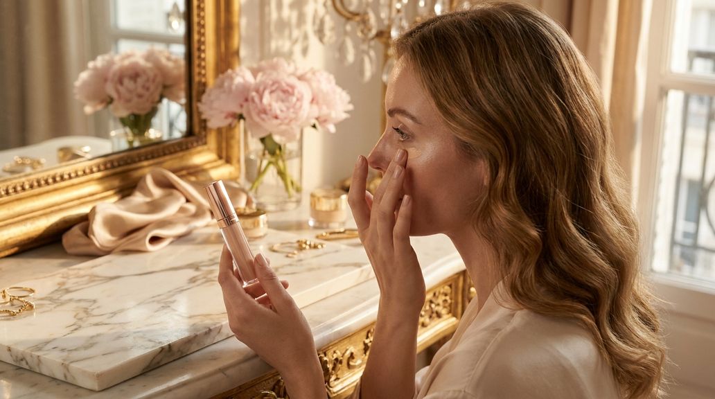 Wie verhindere ich, dass sich Concealer in feinen Fältchen unter den Augen absetzt?