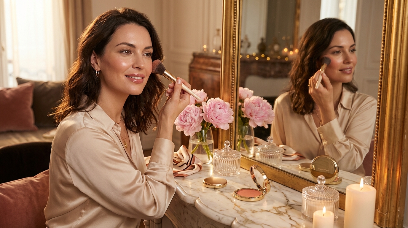 Wo trage ich Blush und Bronzer richtig auf, je nach Gesichtsform?