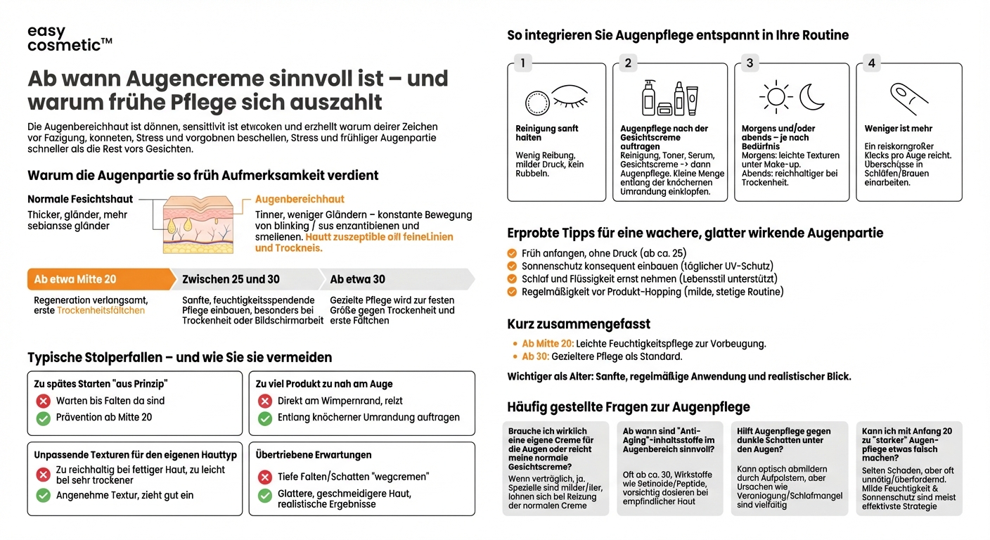 Ab welchem Alter sollte man mit einer Augenpflege beginnen?