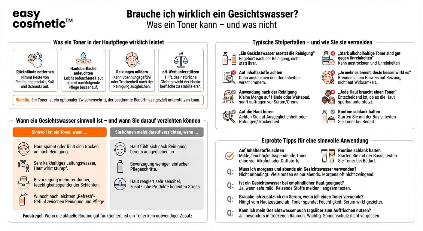 Brauche ich ein Gesichtswasser/Toner wirklich und wofür ist er gut?