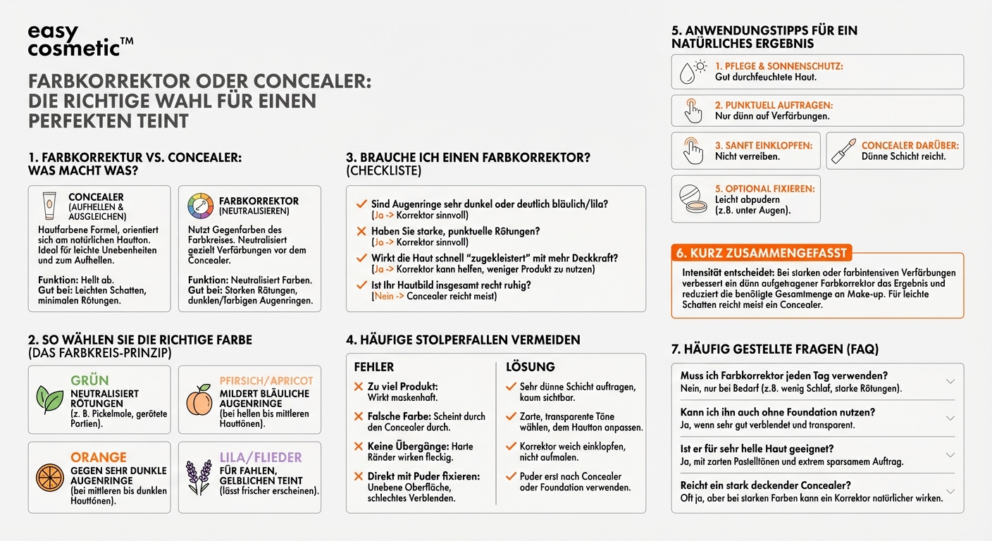 Brauche ich einen Farbkorrektor zusätzlich zum Concealer?