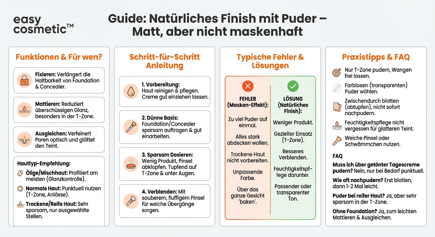 Brauche ich Puder und wie verhindere ich einen maskenhaften Look?